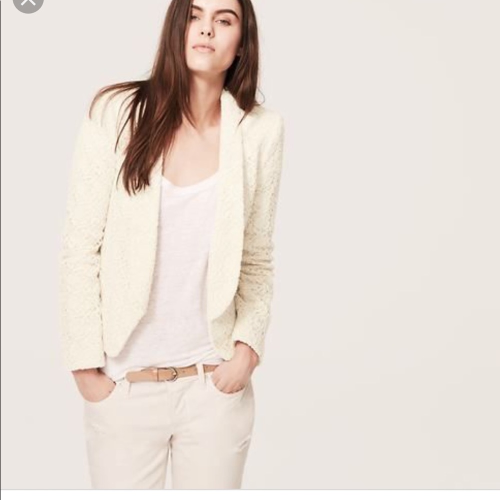 Loft lace summer blazer. Like new. No flaws.